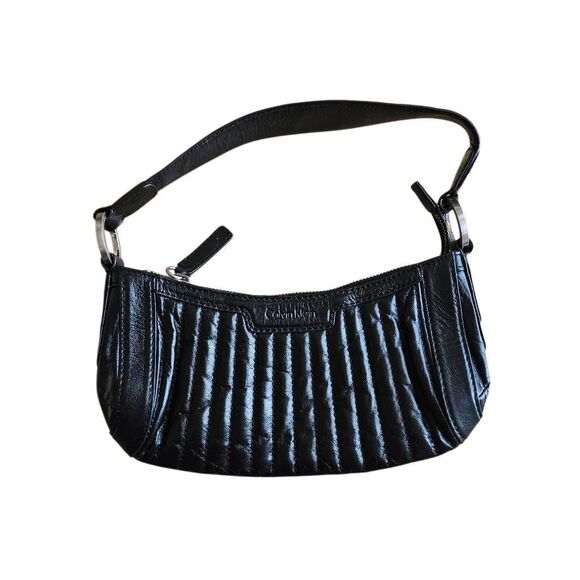 Calvin Klein Handbags - Vintage Calvin Klein black 100% leather shoulder bag